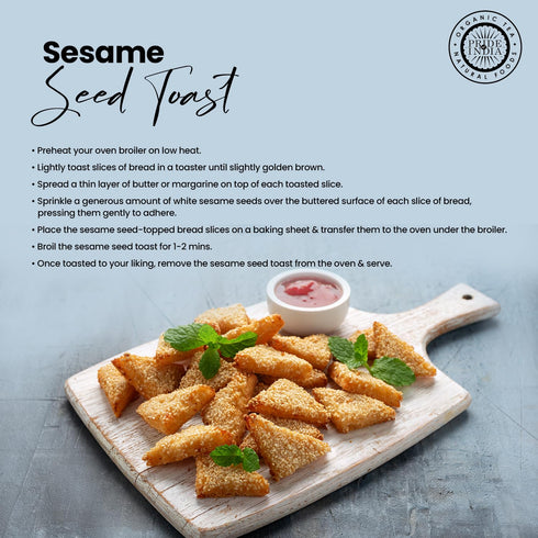 Pride of India | Sesame Seed Whole 2.3 oz (65.20 gm) Small Dual Sifter Bottle | Unhulled & Fresh | Keto-Friendly/Gluten-Free | Rich in Dietary Fib...