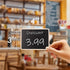 20+1 pcs Wood Mini Chalkboard Sign with Easel Stand Special Event Decorations, Table Numbers Plants, Weddings Place & Birthday Parties Cards, Blac...