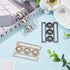 BENECREAT 3 Set 3 Colors Wide Waist Belt Eye Buckle, 2.7x1.2 Metal Hook Buckle Fastening Belt Accessories for DIY Waist Belt Hand Sewing Dress Bel...