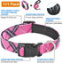 Nylon Dog Collar Soft Neoprene Padded Adjustable Dog Collars for Small Medium Large Dogs (S Neck 12"-15.5", Pink)...