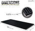 Esatto 12" x 6" Professional Service Mat, Black – Sturdy Thick Durable and Stylish Service Bar Mat for Spills, Coffee, Bars, Restaurants, Counter ...
