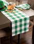 DII Buffalo Check Collection, Classic Farmhouse Table Runner, 14x72, Green & White...