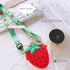 SGVAHY 3D Cartoon Strawberry Silicone Coin Wallets Cute Purse Headset Bag Makeup and Hair Accessories Bag Fun Toy Silicone Key Coin Gifts Children...