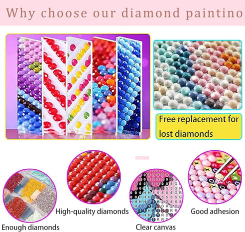 Ohhvvow Sea Turtle Diamond Art Painting Kits for Adults, Full Drill Diamond Dots Paintings for Beginners Round 5D Paint with Diamonds Pictures Gem...