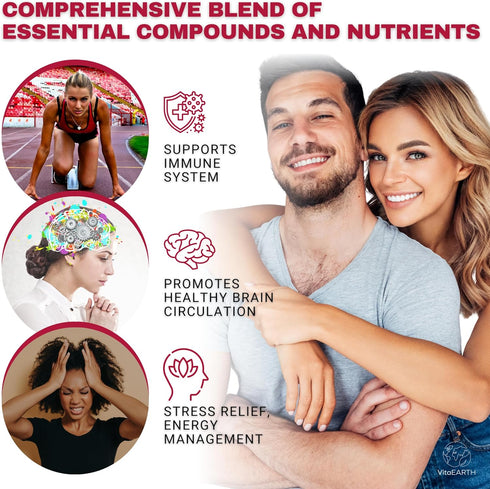 Mushroom Complex Gummies – 60-Count 2500mg Mushroom Gummies with Lion’s Mane, Reishi, Cordyceps, Shiitake, Chaga – Strawberry Gummy Supplement for...