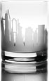 Greenline Goods Whiskey Glasses - 10 Oz Tumbler for New York Lovers (Single Glass) - Etched with New York Skyline - Old Fashioned Rocks Glass...