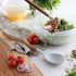 Silicone Serving Spoon - with Wooden Handle, Non-Stick Cookware Heat Resistant Kitchen Utensil - Light Gray...