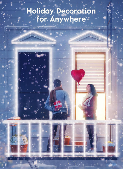 Brightown Solar Rope Lights, IP65 Waterproof 39FT 100LED Outdoor Solar String Lights Solar Powered Fairy Lights with 8 Lighting Modes for Party Ga...