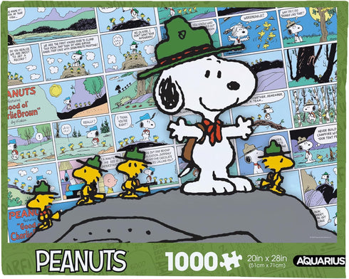 AQUARIUS Peanuts Snoopy Beagle Scouts - Comic 1000 Piece Jigsaw Puzzle(1000 Piece Jigsaw Puzzle) - Glare Free - Precision Fit - Officially License...