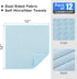Kitinjoy Microfiber Cleaning Cloth, 12 Pack Soft and No Lint Microfiber Towels Cleaning Supplies, Absorbent Fast Drying Cleaning Rags for Housekee...
