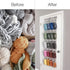 Samsill Over The Door Hanging Yarn Bag Holds 20 Skeins, Clear Expandable Compartments with Individual Holes Allow Easy Access to Yarn, Dustproof C...
