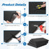 4 Pieces Polyurethane Foam Sheet 15.8 x 11.8 x 1 Inch Cuttable Polyurethane Foam Pads Craft Foam Black Tool Box Foam Insert for Toolbox Camera Sto...