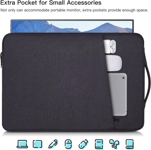 18-18.5 Inch Portable Monitor Case Sleeve for InnoView aimuonos UPERFECT Ingnok Motyeowe VisionOwl Lasitu COOLHOOD Usparkle EVICIV HONGO,Laptop No...