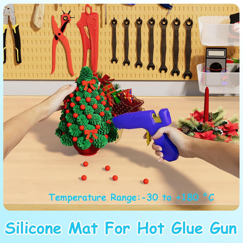 PABUSIOR Large Silicone Mat for Crafts, Heat Resistant, Non-Slip, 19.7×29.5In, Translucent Silicone Liner for Jewelry, Epoxy Resin, Glitter Slime,...