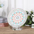 Hipiwe Adjustable Metal Arm Display Stand Easel with Round Acrylic Base Decorative Plates Display Easel Holder for Plate Agate Slice Fossils Cryst...