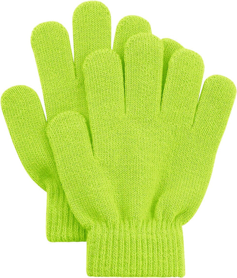 12 Pairs Kids Winter Gloves, Children Bulk Pack Fun Colorful Cute Magic Glove for Boys & Girls...