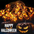 Halloween Pumpkin String Lights, 10 feet 20 LED Battery Powered 3D Jack-O-Lantern Halloween Decoration Lights for Indoor Outdoor Decor, Home Party...