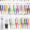 150 Pieces DIY Beadable Pens Kit - 50 plastic Beadable Pens Bulk, Refills & pen bags Included - Beaded Pens Black Ink Ballpoint Cute Pens for Stud...
