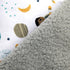Plush Baby Blanket 30' x 40' Soft Fleece, Astronaut and Space Theme (Ashton) for Newborn & up, Grey...