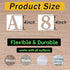 4 Inch Letter Stencils Numbers Craft Stencils, 42 Pcs Reusable Plastic Alphabet Drawing Templates for Painting on Wood, Wall, Fabric, Rock, Signag...