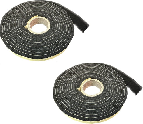 Total Control Black High Temp BBQ Smoker Gasket, Self-Stick (1/2" X 3/32" X 7 Feet (2 Pack))...