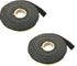 Total Control Black High Temp BBQ Smoker Gasket, Self Stick - Self Stick (1/2" X 1/8" X 7 Feet (2 Pack))...