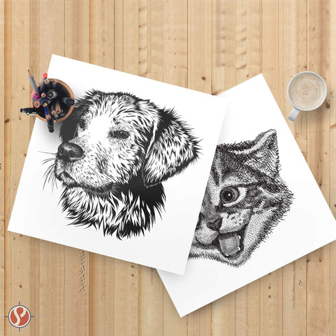 4" x 4" Square Cardstock | 80lb Cover White Thick Card Stock Paper - Smooth Finish | For Scrapbooking, Arts and Crafts, Wedding Invitations, Busin...