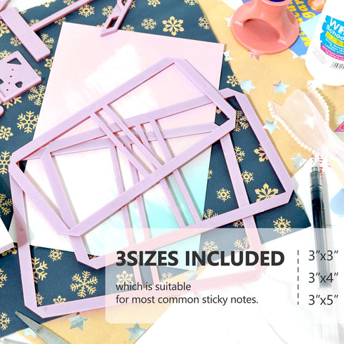 UPTTHOW 9Pcs Bookbinding Easy Scrapbooking Tool for Starter, Complete Great Stencils and Cutter Guide Kit Can Be Made Into Notebook Calender Junk ...