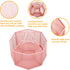 Annova Mesh Desk Organizer Rotate with 5 Compartments Spinning Tidy Candy/Pen Holder Office, Art Supply, Storage, Classroom, Home (Light Pink)...