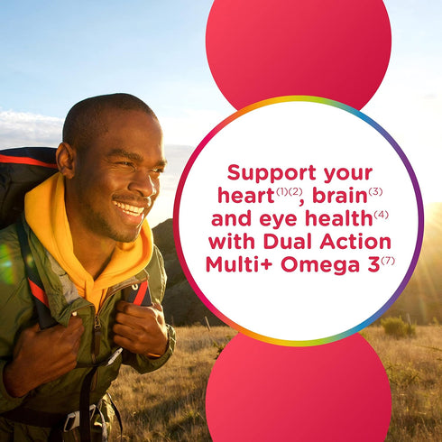Centrum MultiGummies Multi+ Omega 3 Dual Action, Adult Multivitamin, Multivitamin/Multimineral/Omega 3 Supplement, Strawberry/Lemon/Orange Flavors...