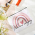 4 Pcs Rainbow Cosmetic Bag Teacher Nurse Inspirational Gift Bags for Women Girls You Are Loved Beautiful Kind Makeup Bag Bulk Personalized Canvas ...
