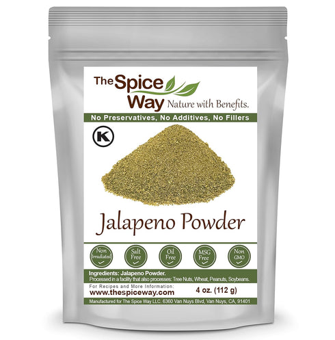 The Spice Way Jalapeno Powder - (4 oz) hot pepper powder from pure chile dried pods...