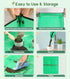 Repotting Mat for Indoor Plants Transplanting, 27 Inches Waterproof Potting Mat Foldable PE Gardening Mat Tray Gift for Plant Lovers - Green...