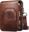 Fintie Carrying Case for Fujifilm Instax Mini LiPlay Hybrid Instant Camera - Premium Vegan Leather Portable Bag Cover with Removable Strap, Brown...
