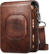Fintie Carrying Case for Fujifilm Instax Mini LiPlay Hybrid Instant Camera - Premium Vegan Leather Portable Bag Cover with Removable Strap, Brown...