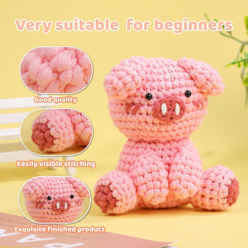 8x50g Beginner Crochet Yarn Easy Yarn for Crocheting Crochet Yarn with Easy-to-See Stitches Beginner Yarn for Crocheting Knitting Beginners, Croch...