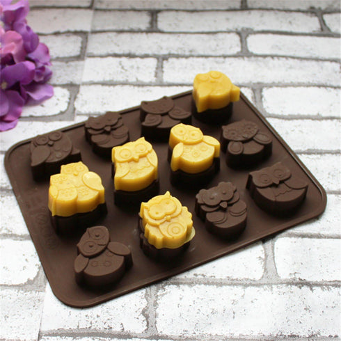 Halloween Night Owl Silicone Baking Molds Bakeware for Halloween Theme Chocolate, Muffin Cups, Ice Cube, Soap, Wafer, Cake, Bread, Tart, Pie, Flan...