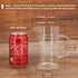 Newness Glass Measuring Cup with Handle, 500 ML (0.5 Liter, 2 Cup) Measuring Cup with Three Scales (OZ, Cup, ML/CC) and V-Shaped Spout, Measuring ...