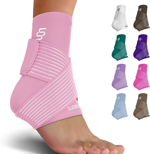 Sleeve Stars Ankle Support for Ligament Damage & Sprained Ankle, Plantar Fasciitis Support & Achilles Tendonitis Pain Relief, Ankle Brace for Wome...