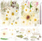 50Pcs Dried Pressed Flowers Real Pressed Flowers Natural Dry Leaves Bulk Mixed Colorful Herbs Kit with Tweezers for Scrapbooking DIY Candle Jewelr...
