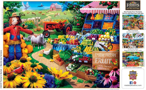 Masterpieces 750 Piece Jigsaw Puzzle for Adults and Family - Fresh Farm Fruit - 18"x24"...