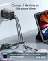 USB C Wall Charger, GECENinov 65W GaN Charger Block, 3-Port Fast Charging Block with 5ft Cable for MacBook Pro/Air, i-Pad, i-Phone 14/13/12, Galax...
