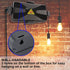 Outdoor Electrical Box Waterproof IP54-rated Outdoor Outlet Box Black Outdoor Extension Cord Cover Box (7.6 x 3.9 x3.3 inch) Wall-Hangable Waterpr...