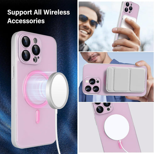 Omorro Compatible with iPhone 15 Pro Max Magnetic Case, Compatible with Magsafe, Soft TPU Luminous Case Glow in The Dark Shockproof Protective Pho...