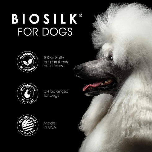 BioSilk for Dogs Silk Therapy Shampoo with Natural Coconut Oil | Coconut Dog Shampoo, Sulfate and Paraben Free Natural Shampoo for Dogs, 12 Fl Oz ...