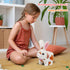 Easfan Walking Bunny Stuffed Animal Interactive Jumping Spotted Rabbit Talking Hopping Ears Nose Moving Educational Plush Toy Easter Birthday Gift...