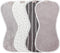 WeeSprout Unisex Organic Towel Cotton Burp Cloths, Set of 4, Four Ultra-Absorbent Layers Keep Clothes Dry, Button Transforms into Baby Bib, Machin...