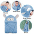 ROMASA Baby Bath Towel Hooded Ultra Soft Towel Highly Absorbent Bathrobe Blanket Toddlers Shower Gifts for Boys Girls-27.5" x 55" (Blue)...
