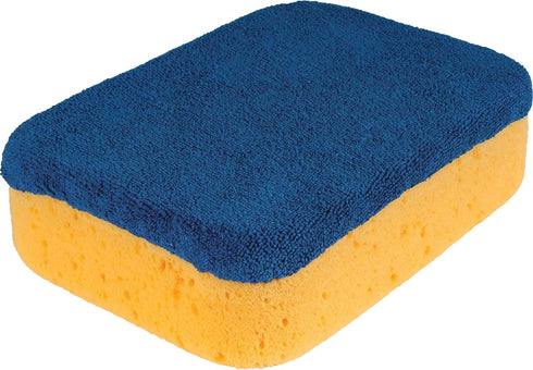 QEP Microfiber Polishing Sponge - Dual Surface Sponge and Microfiber Pad...
