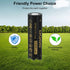 3.7 Volt 2??1??7??0??0 Rechargeable Battery 5??00??0mAh Battery 2 Pack Large Capacity Batteries for LED Flashlight, Headlamps, etc...